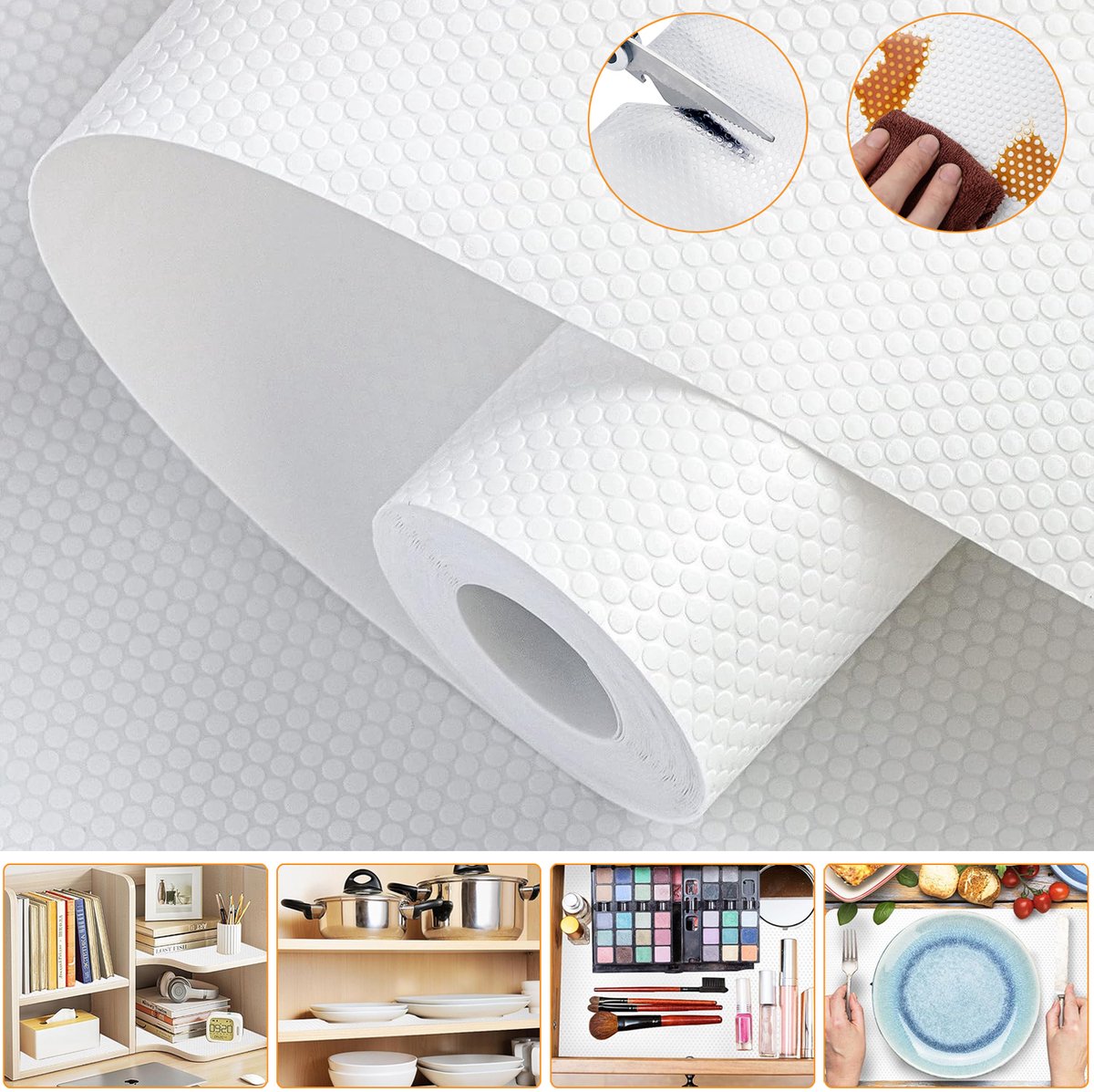 60cm*6m Schapbekleding - Keukenladebekleding - Wasbare Ladematten - Beschermer Voor Kastplanken - Waterdicht En Oliebestendig