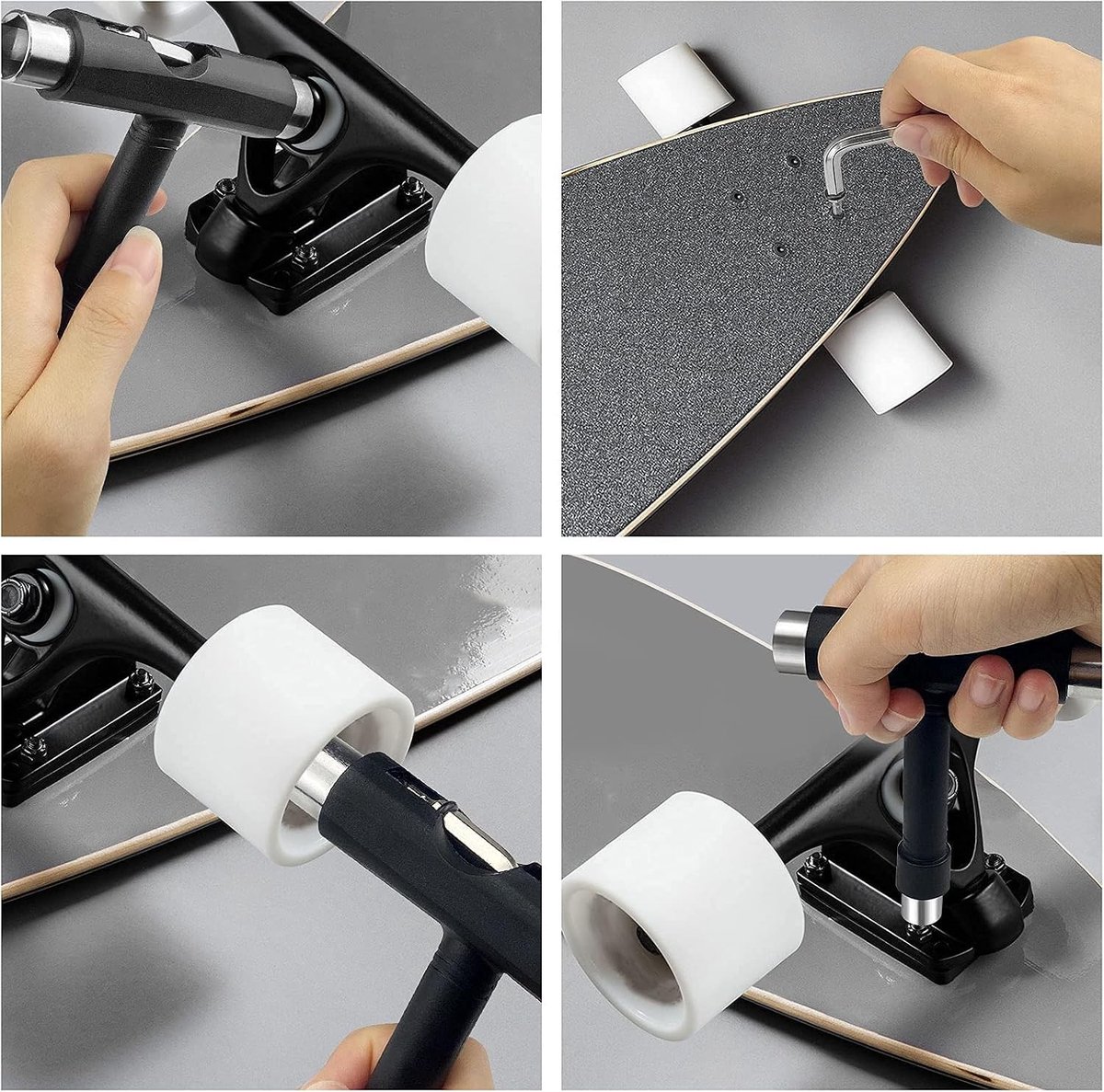 Multifunctionele Skateboard Gereedschapset met T-Tool en Y-Tool voor Longboard en Scooter Accessoires - 15 Stuks