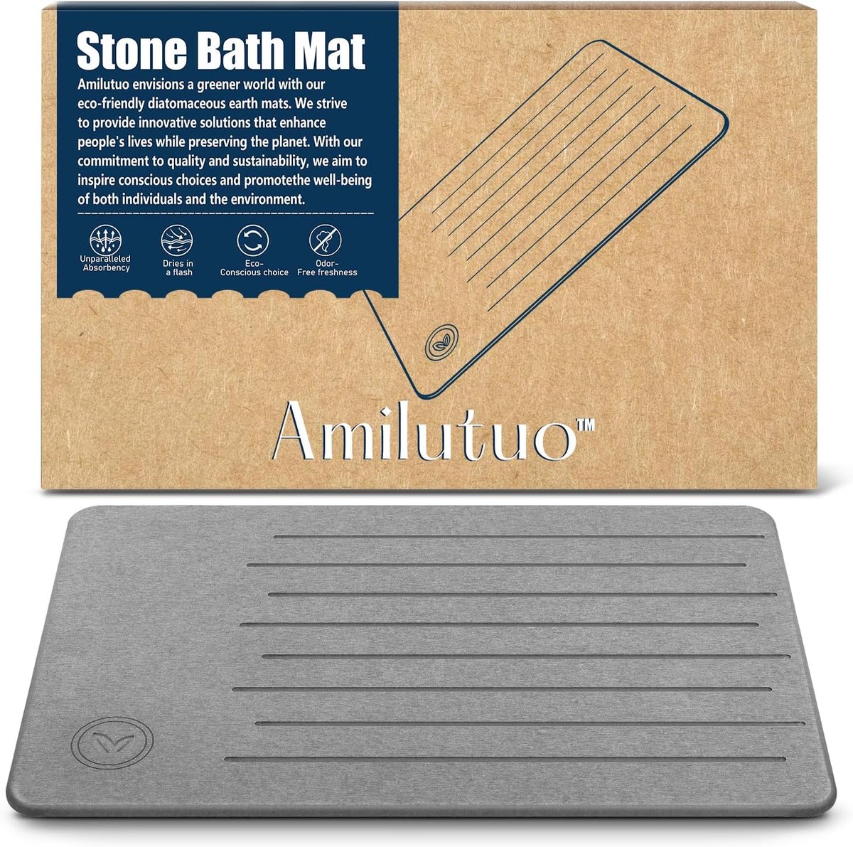 Badmat - Diatomiet - Antislip - Absorberend