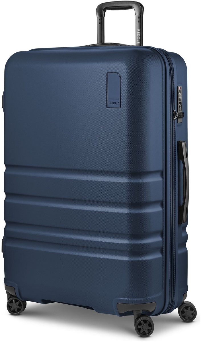 Redolz Pro ABS 4 wielen Trolley 74 cm met uitbreidingsplooi - Harde bagage - TSA slot - navy
