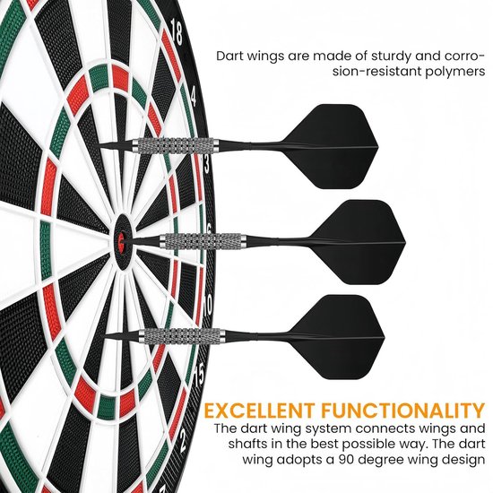Set van 20 Dart Flights en Schachten - Plastic Dart Accessoires met 2BA Draad, Geschikt voor Dartsport en Competitie — afbeelding 2