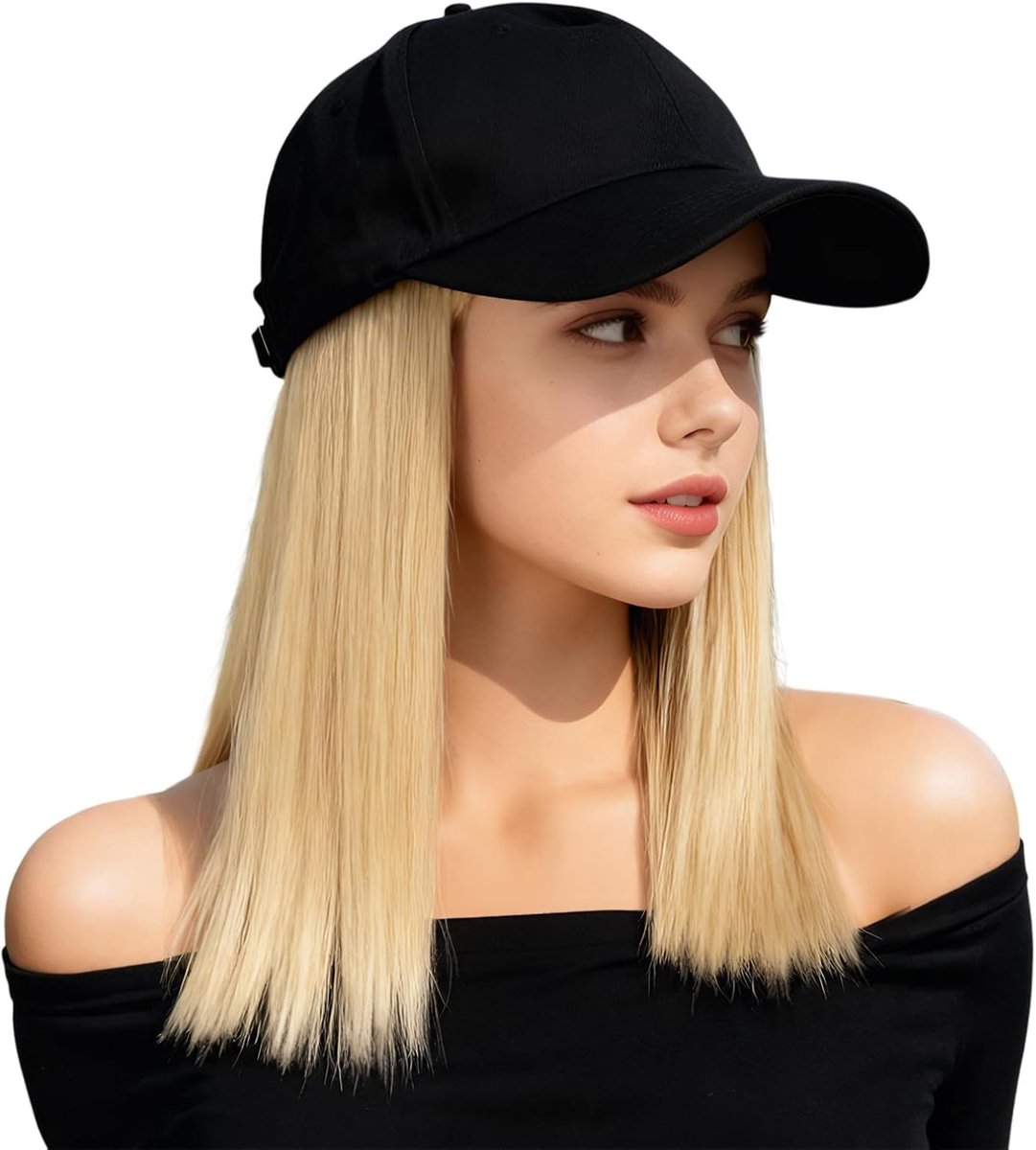 Baseballcap met Gehechtheid van Haar, Verstelbare Pet voor Kostuum, Carnaval en Cosplay, Perfect voor Feestjes en Evenementen