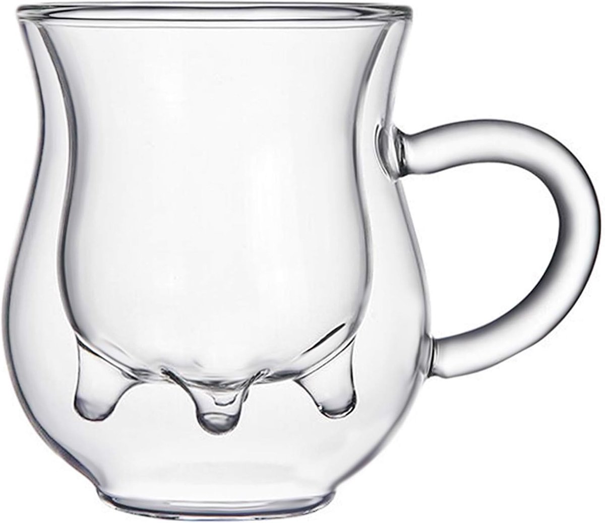 Dubbelwandige glazen voor koffie, melk, bier en latte - geïsoleerde drinkbekers voor warme en koude dranken, perfect voor cappuccino en thee