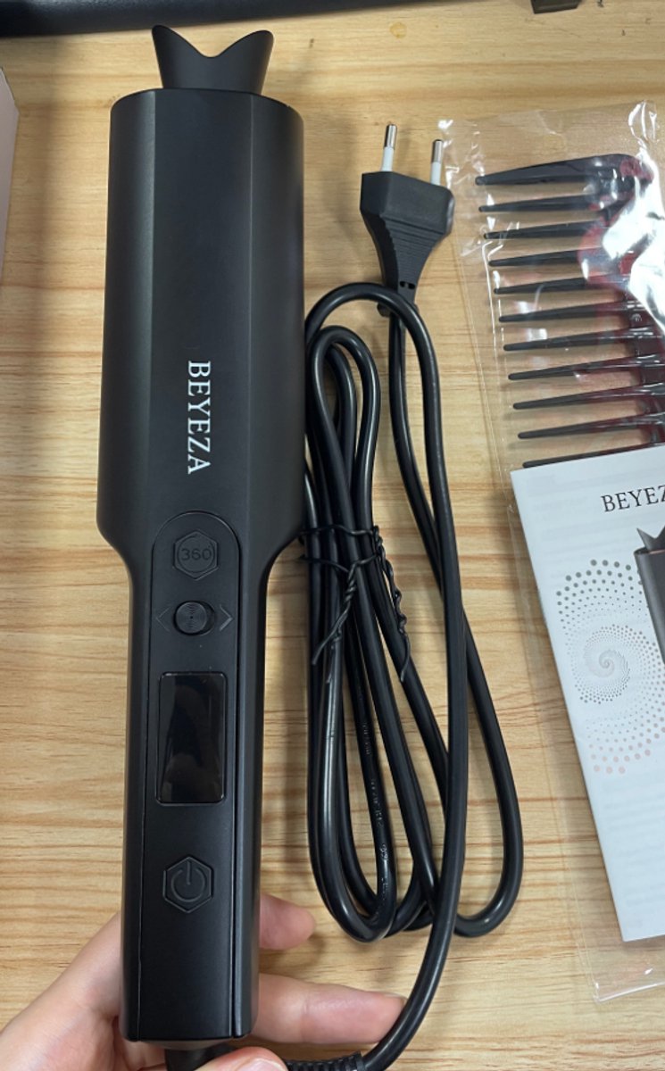 Beyeza Automatische Krultang 2.0 - 5 in 1 Krultangen - Krulborstel Roterend - Incl. Haarkam, haarklem - Haarkruller Automatisch - Hair Curler - Airstyler