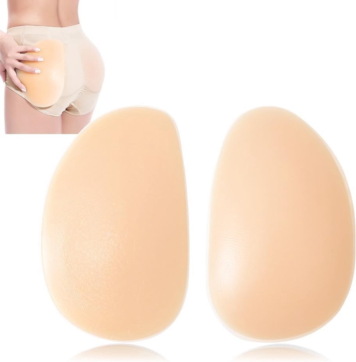 Siliconen kleefpads voor een natuurlijke lift en ronding, niet-slip, push-up effect, 1 paar