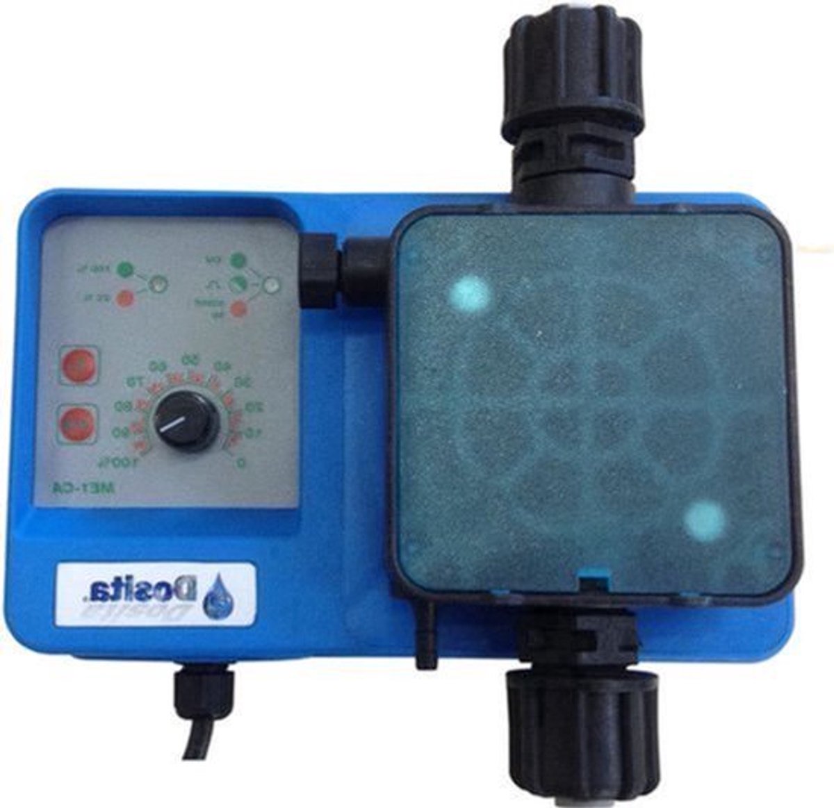 Analoge Elektromagnetische Doseerpomp – Vloeistofdoseerder – Chemische Pomp – Automatische Doseerder – Instelbare Stroom – Constante Dosering – 5 Liter Per Uur Bij 9 Bar – PP-Kop Met Viton-Afdichtingen
