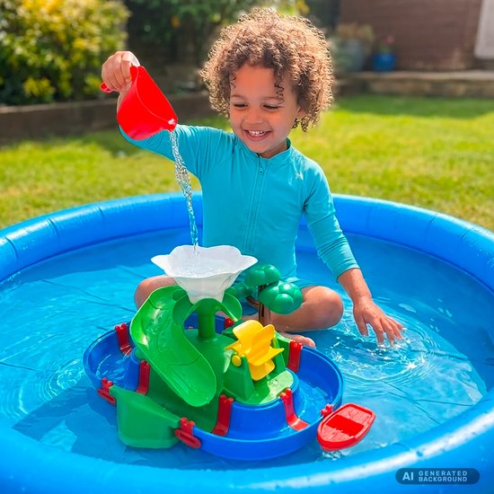 Aquaplay - Badspeelgoed - Sploshy Eiland - Waterval en waterbaan van Aquaplay — afbeelding 4