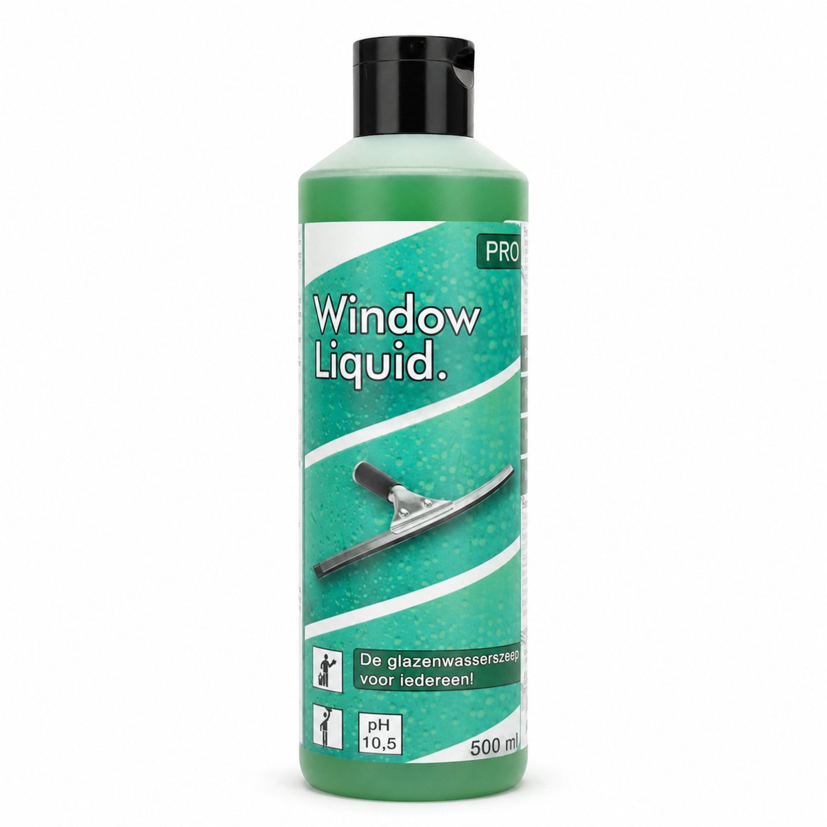 Professionele QleaZy Window Liquid. met klikdop | Glasreiniger 500ml | Glazenwasserszeep