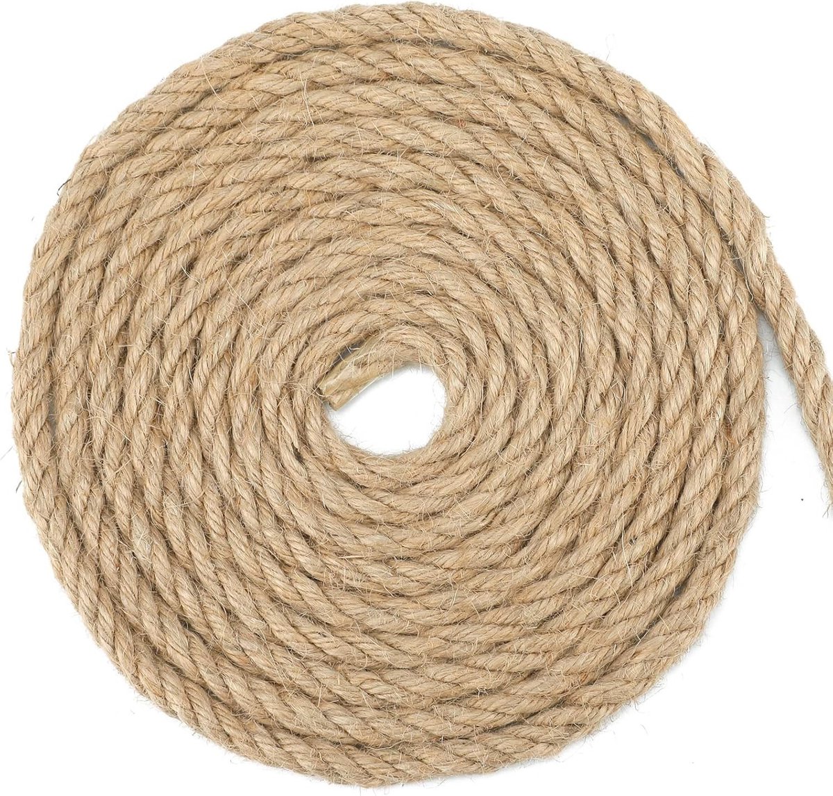 Jute Touw van 10 Meter voor DIY Creatieve Projecten, Tuinieren en Ambachtelijke Toepassingen - 8MM Dikte