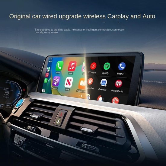 Smart Ai Doos Android 14 Auto Machine Interconnectie Bedraad naar Draadloze Carplay Adapter Android 14 Carplay Ai Box Draadloze Carplay 2 + 16G — afbeelding 5