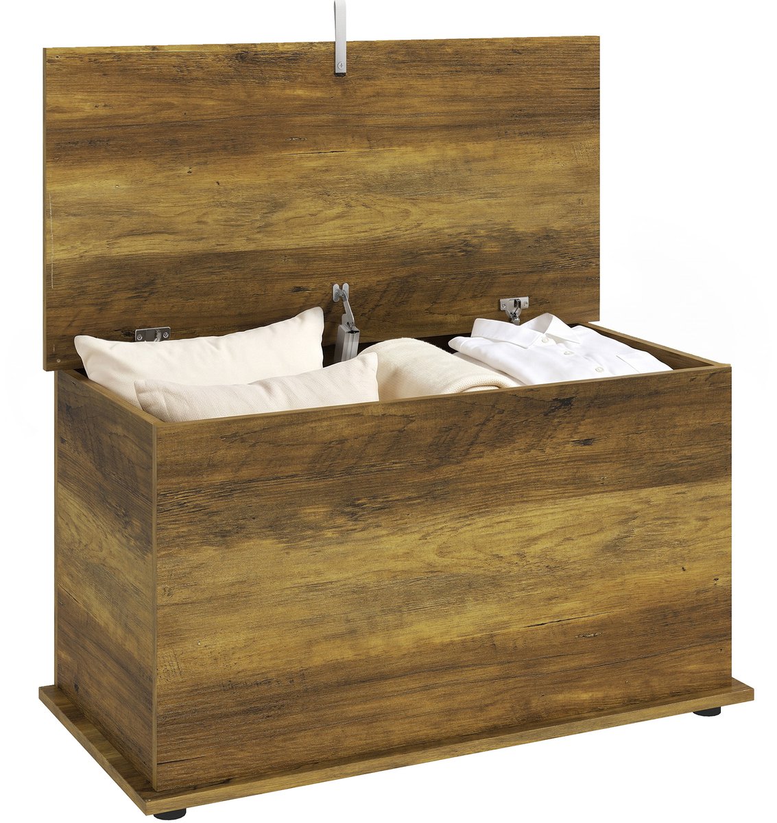 HOMCOM Opbergkist - Spaanplaat - 80 x 40 x 45 cm - Bruin