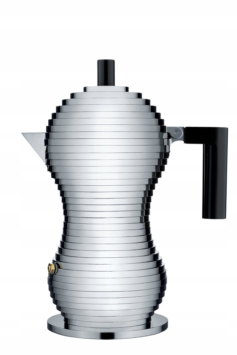 Alessi PULCINA Percolator - Espressomaker 150 ml, Zwart, Inductie