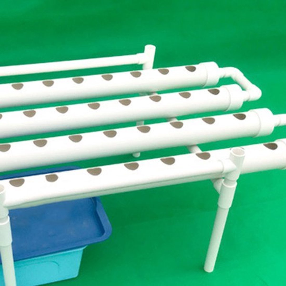 Hydrocultuursysteem Met 36 Plantplaatsen - Bodemloze Kweekslangen - Automatisch Irrigatiesysteem Met Waterpomp - Tuinpomp - 80x22x21 cm
