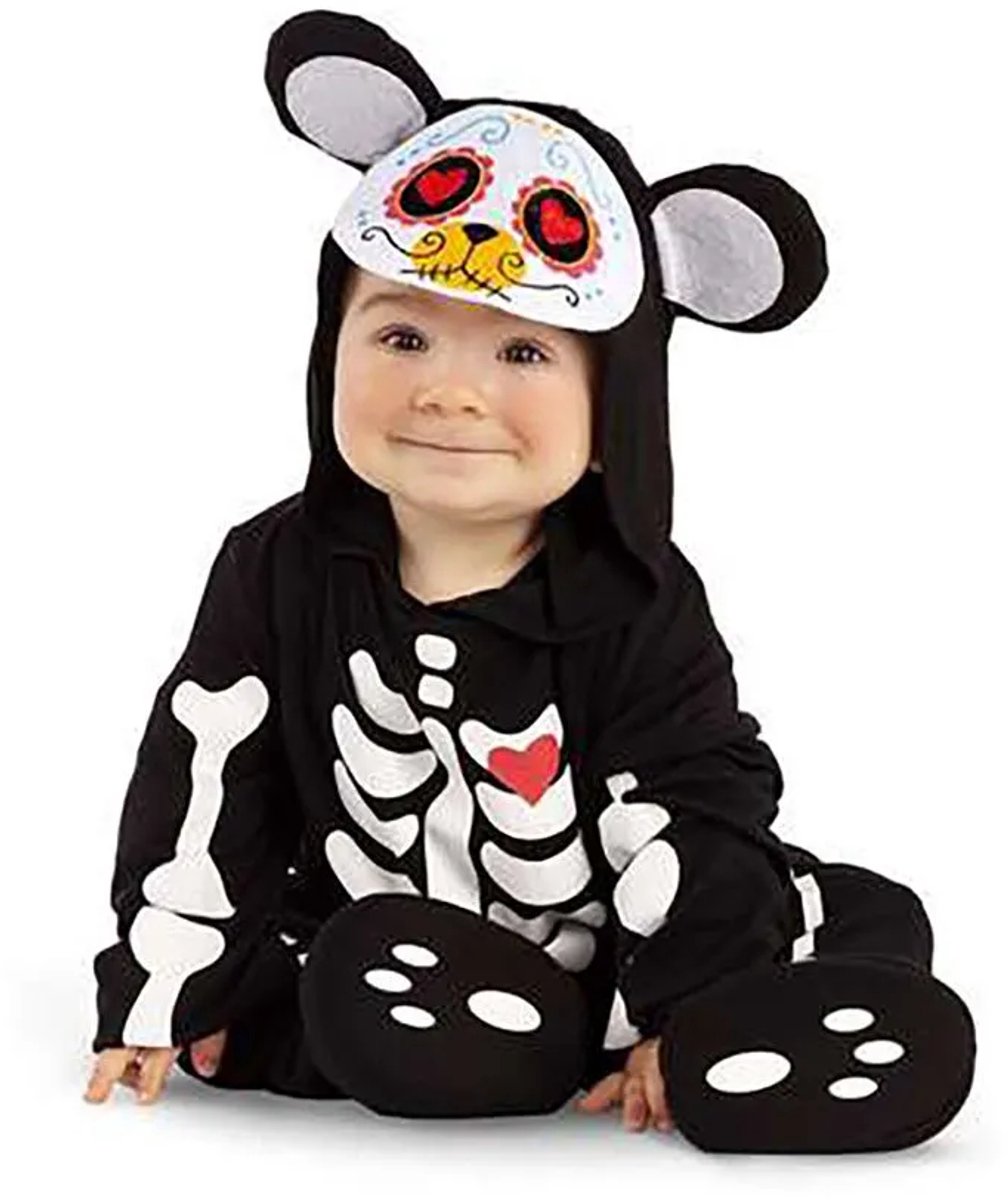 VIVING COSTUMES / JUINSA - Dia de los muertos mini beer kostuum voor baby's - 7 - 12 maanden