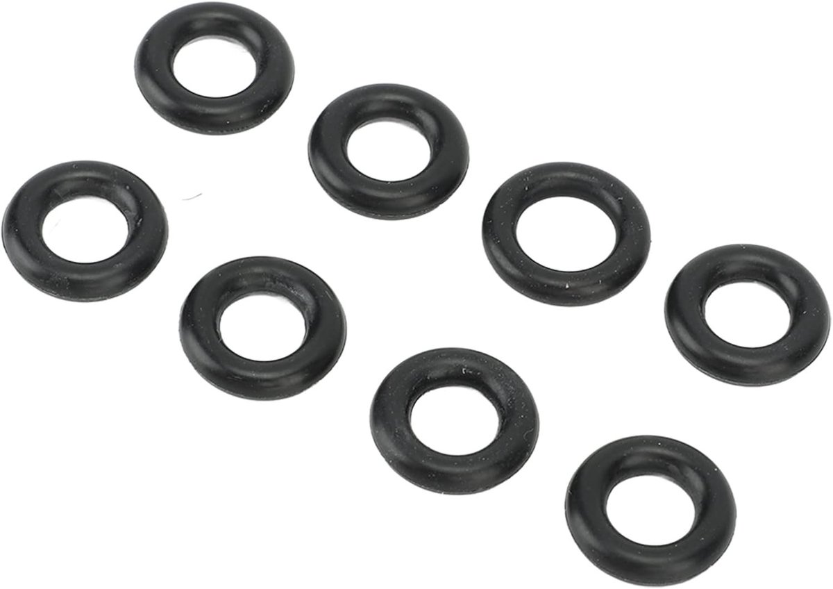 Rubber O Ring Seal Kit voor Brandstofinjectoren - 8 Stuks O Ring Set voor Betrouwbare Afdichting en Vervanging van Injectoren in Diverse Auto's