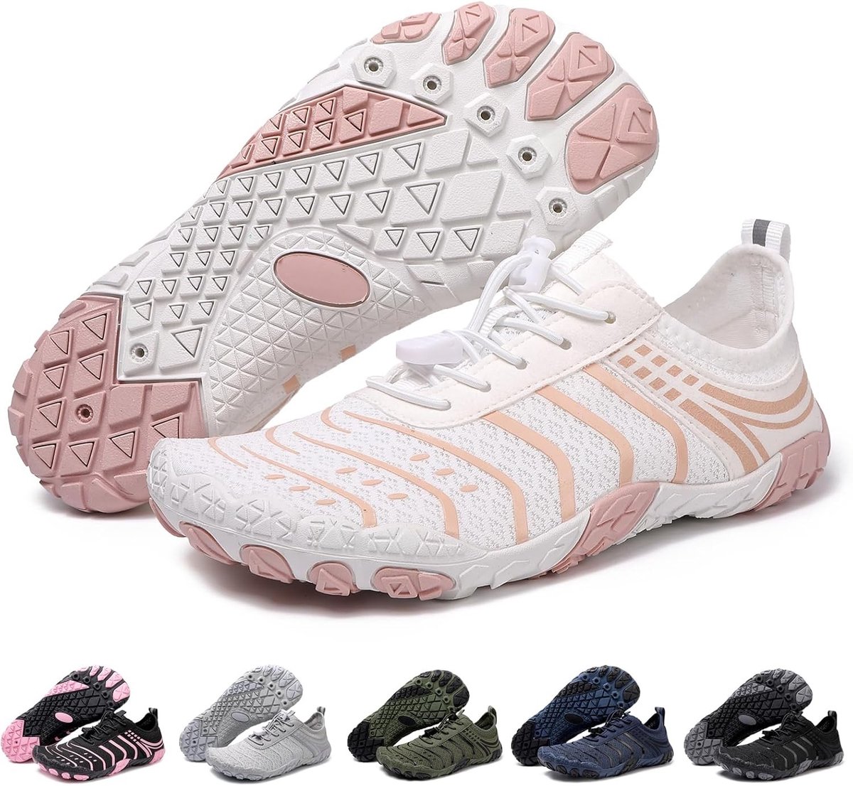 Waterschoenen - Wit - 38 EU - Sneldrogende Antislip Strandschoenen - Voor Dames