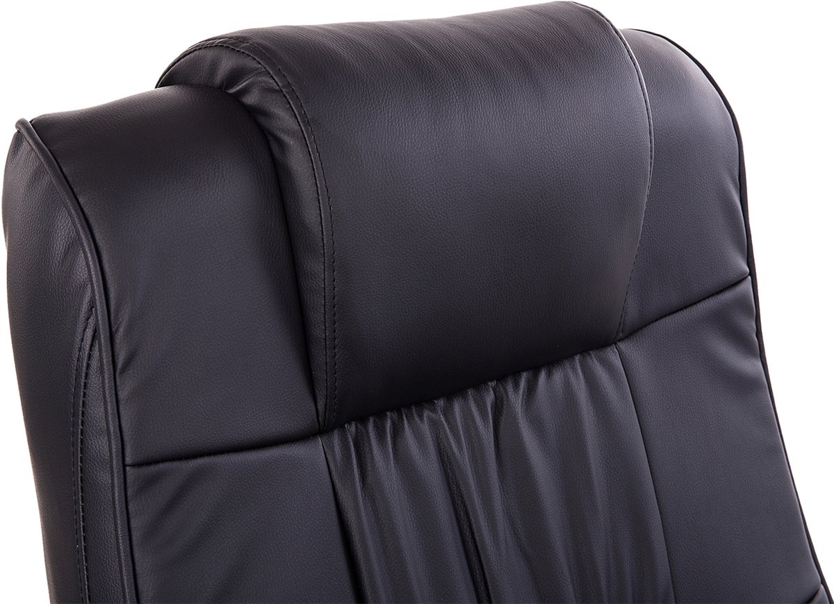 HOMCOM Massagestoel met Voetenbank Zwart 10 Vibratiemodi - afbeelding 3