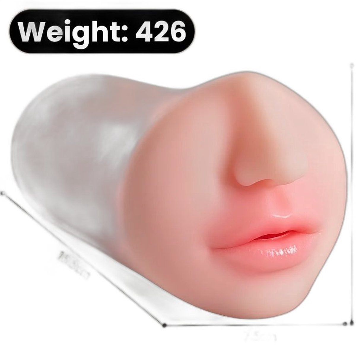 Currero Levensechte Sex Pop 100cm - Sexpop - Sekspop voor Mannen - Levensecht - Realistisch - Siliconen Lovedoll - Torso - Discreet Verpakt - L11