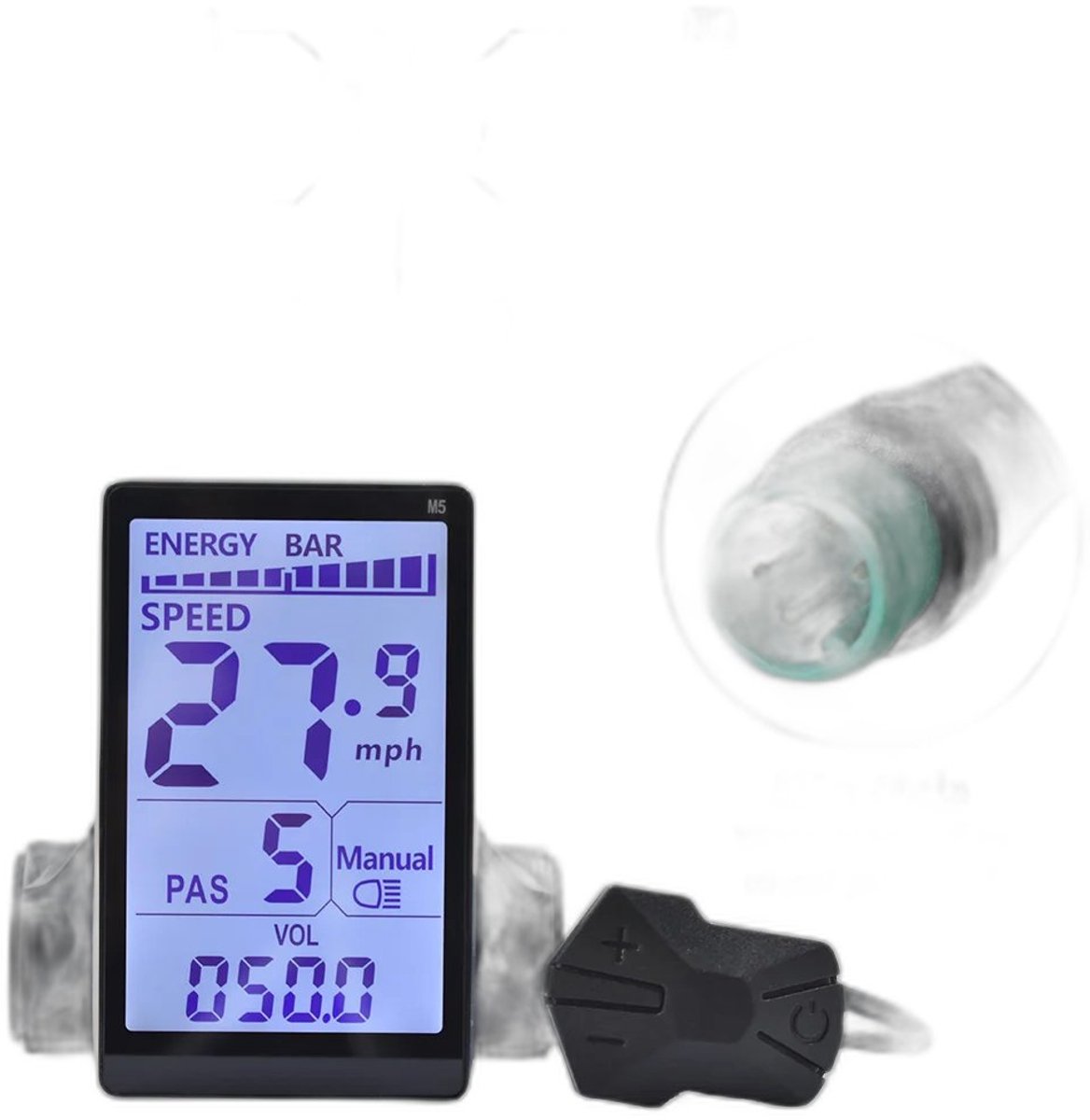 Currero Fatbike Scherm - LCD Display - Schermpje - E-Bike Accessoires - Elektrische Fiets - Dashboard - Snelheidsmeter - Kinderen & Volwassenen