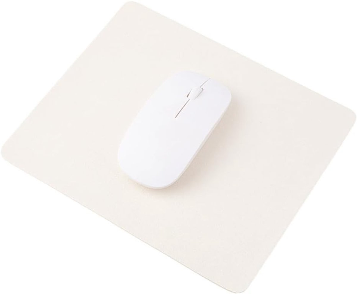 Dunne, Waterdichte Muismat van PU Leer met Antislip voor Computer, Laptop en Gaming - 10,2 x 8,3 Inch