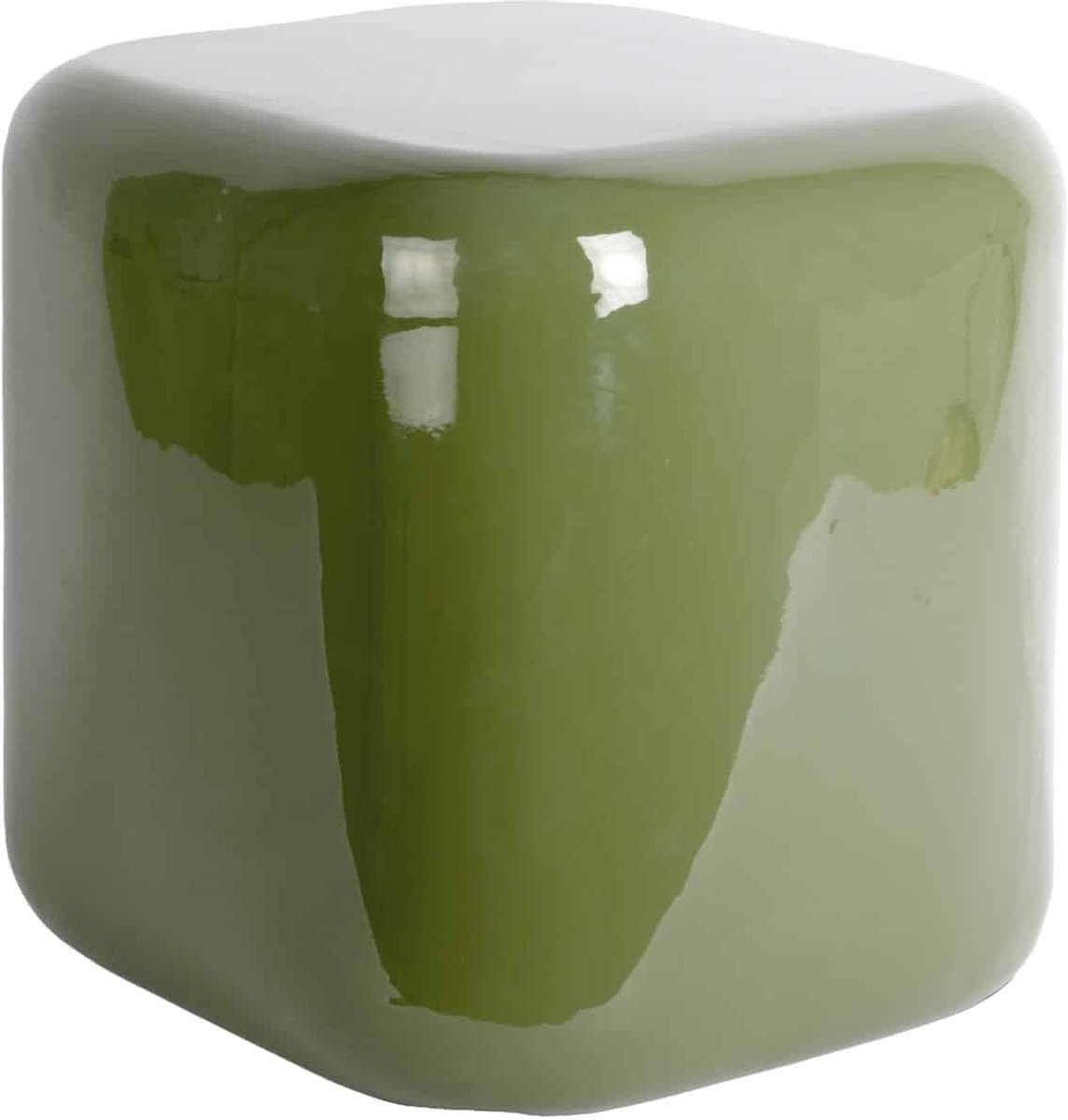 Leitmotiv Kruk Cadiz - Groen - 40x40x40cm - Scandinavisch