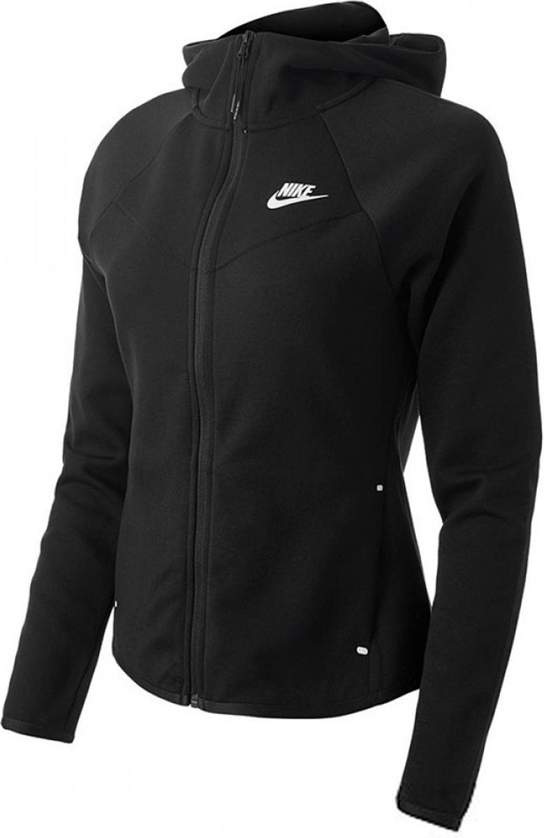 Nike - NSW Tech Fleece Hoodie Women - Damesvest - XS - Zwart - Nike