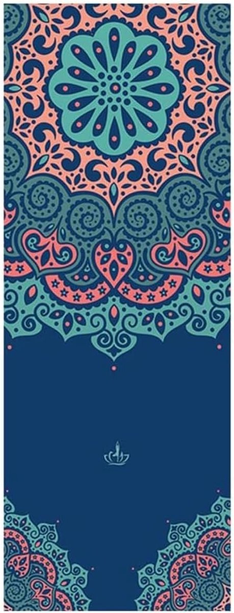 Non-slip Yoga Mat Handdoeken, Microfiber Zachte Tas, Zweetabsorberend en Sneldrogend, Ideaal voor Pilates en Yoga (185 x 65cm, Patroon 1)