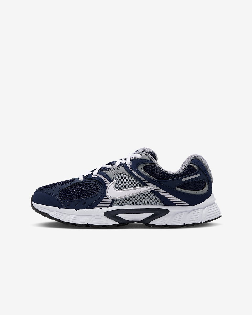 Nike V5 RNR – Thunder /Light Smoke /Metallic / V-Series Lifestyle Kinder Sneakers voor Jongens en Meisjes Blauw