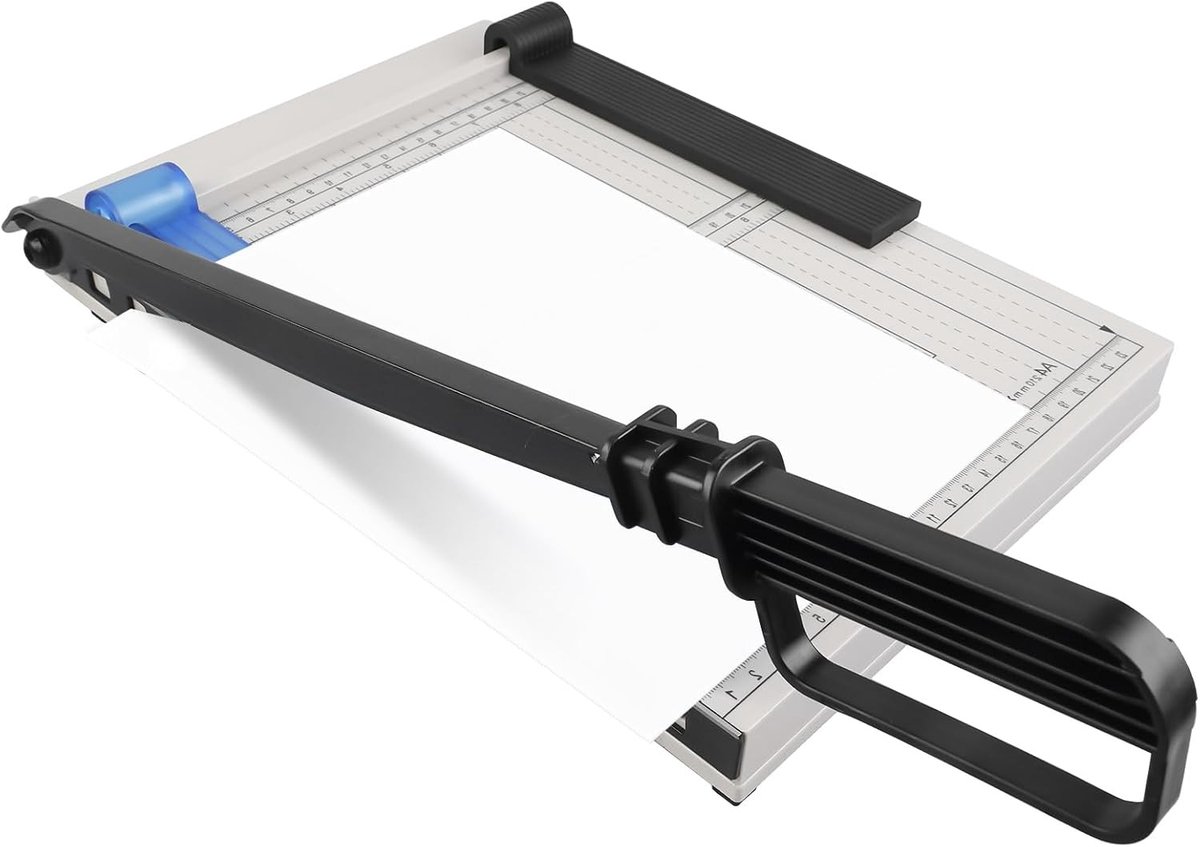 Professionele A4 papier snijmachine met veiligheidsbescherming, geschikt voor foto’s en 12 vellen, snijlengte 300mm, ideaal voor kantoor en creatief gebruik