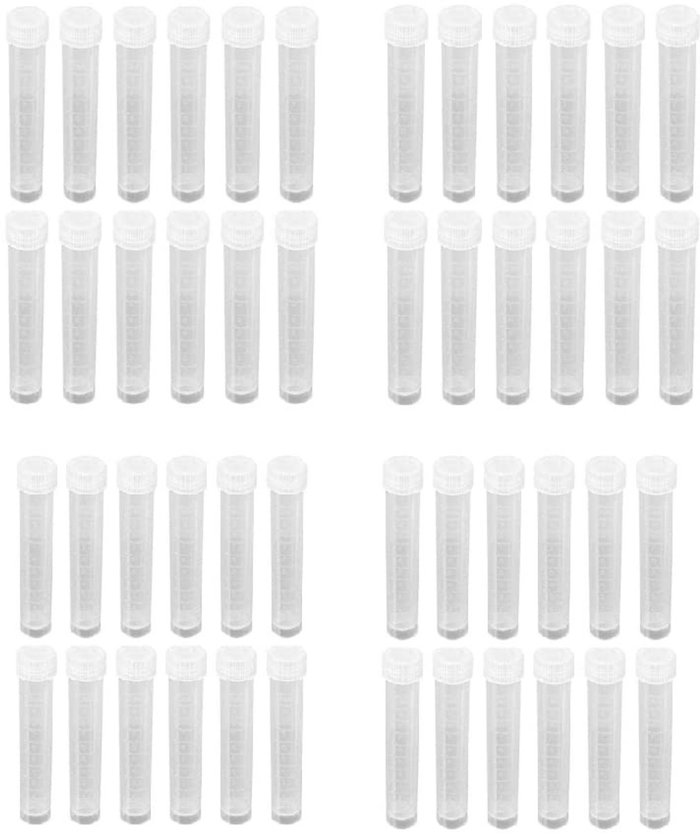 Plastic Proefbuizen 100 Stuks 10ml met Deksel voor Laboratorium en Wetenschappelijk Onderzoek