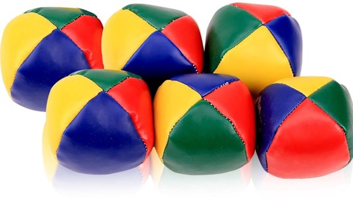 Jongleerballen - Jongleer-set - Waterafstotend - 5 cm - Geschikt voor Beginners en Gevorderden - Kleurrijke Ballen voor Jongeren en Volwassenen