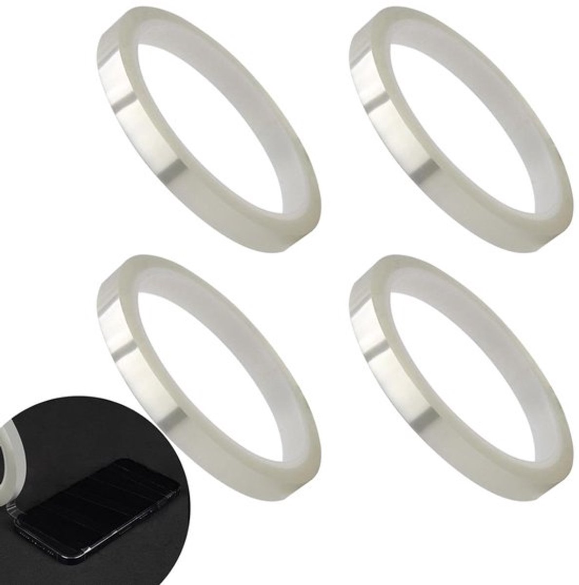 Inovra Plus - Hittebestendige sublimatie tape voor warmtepers - 4 rollen, 10 mm x
