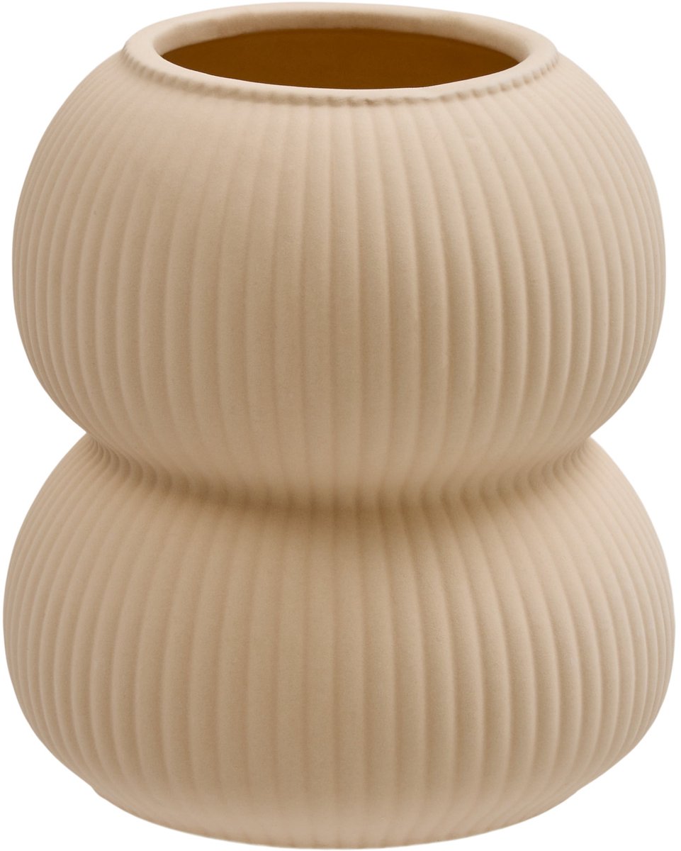 Atmosphera Lucia Vaas - Ø15xH16cm - Beige