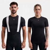 Rogelli Kite II Dames en Heren Ondershirt Wielrennen - Korte Mouw - Zwart
