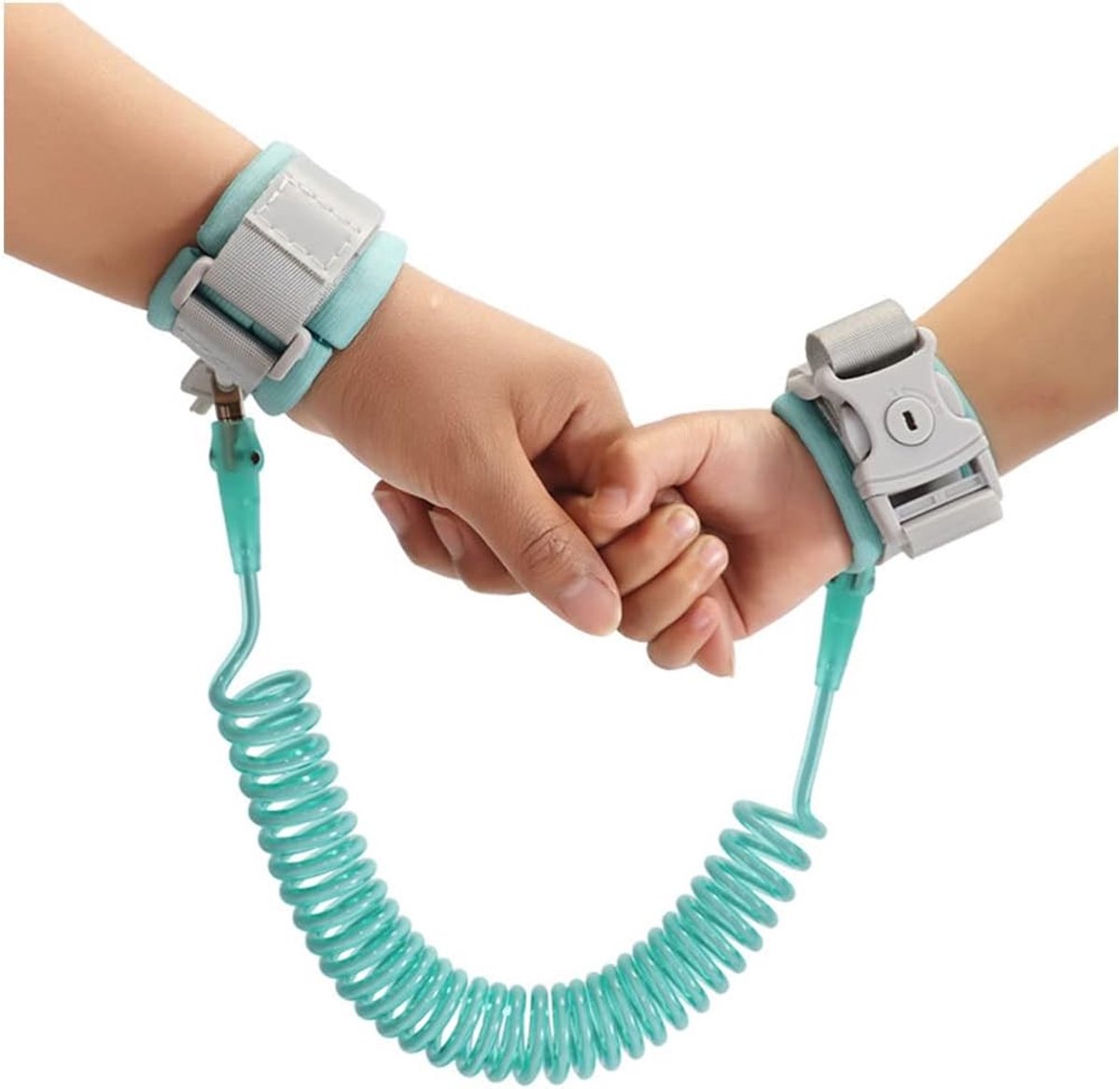 Anti-verlies Polsband voor Peuters, 360° Rotatie Polsband met Elastisch Koord en Veiligheidslock voor Kinderen, Ideaal voor Wandelen en Speelplezier