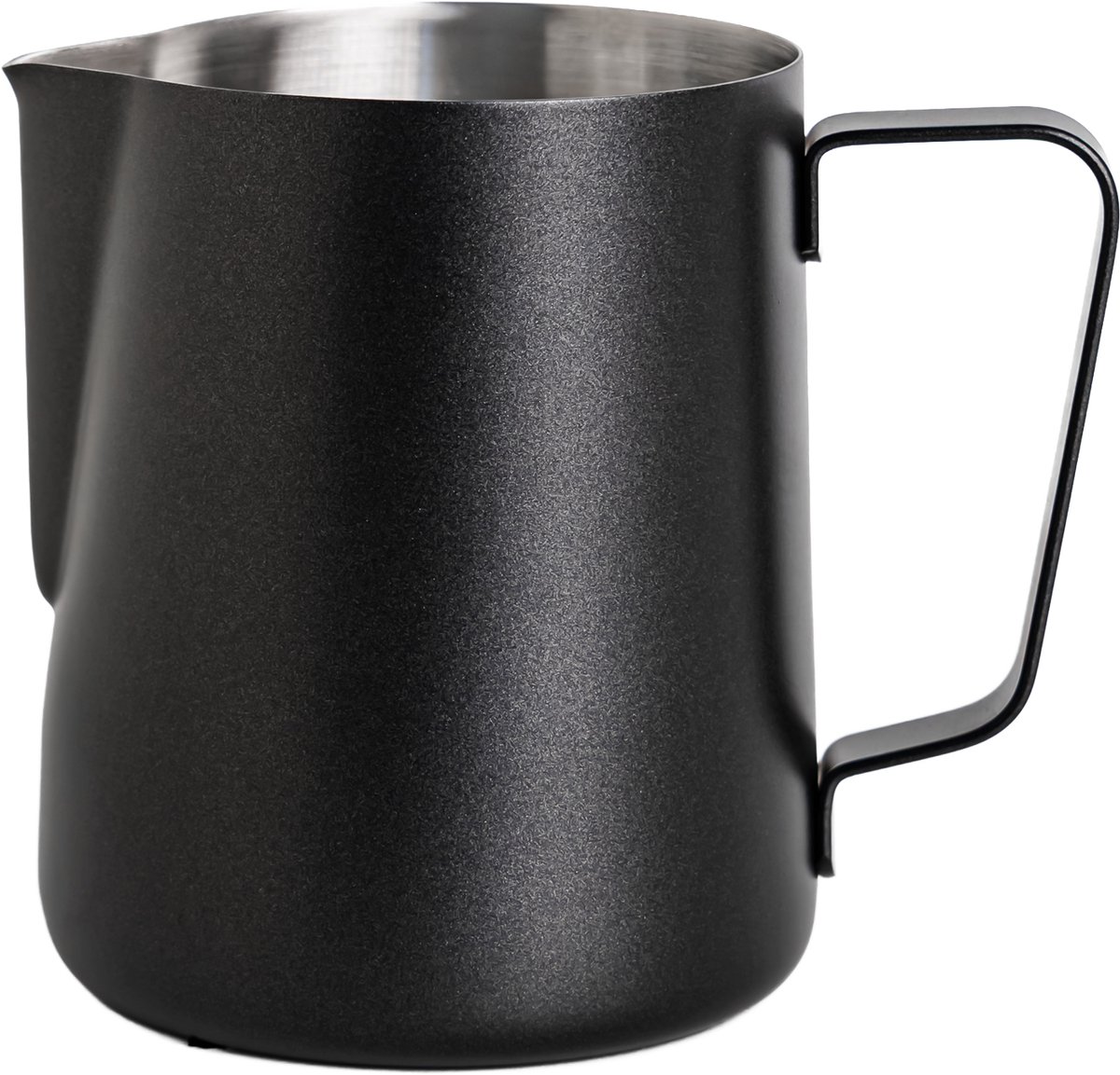 Melkkannetje Opschuim - 550ml - Essentials – Zwart – RVS – Melkopschuimkan – Melkkan – Espressomachine - Barista Essentials
