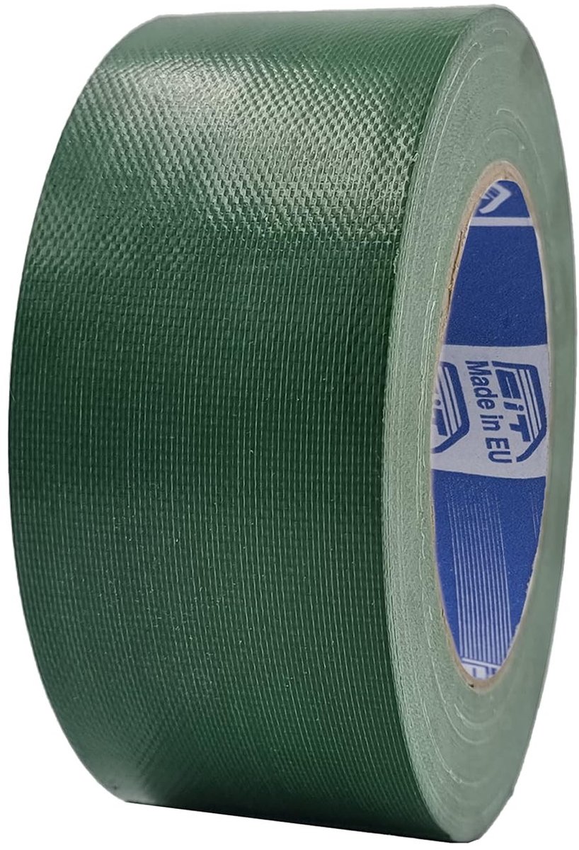 Kunstgras tape - Groen - 50 mm x 25 m - Versterkte Weefseltape met Polyencoating - Voor Reparatie en Bevestiging