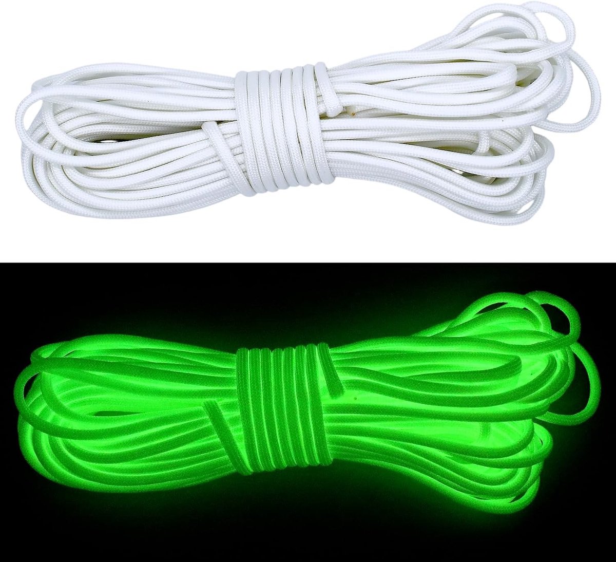 Fluorescerend Paracord 550 - Luminous Rope van 4 mm voor DIY, Kamperen en Creatieve Projecten (15 Meter)