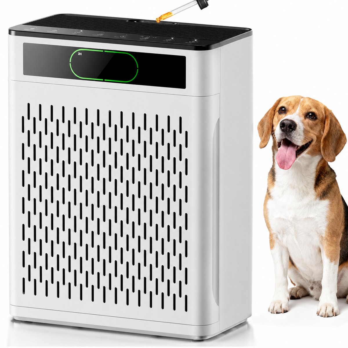 Luchtreiniger met HEPA 3-in-1 Filter – 20 dB Stil – PM2.5 Sensor – Aromatherapie – Tot 170 m²