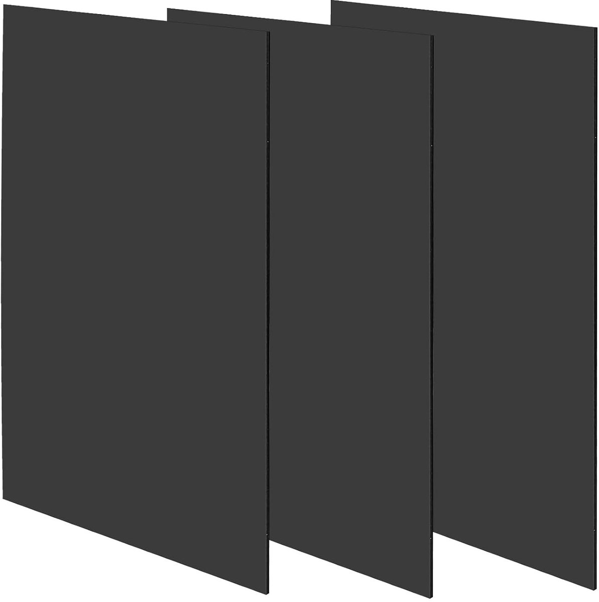 3PCS A4 zwart acrylplaat, 297 x 210 x 3mm perspex plaat, ideaal voor knutselen en schilderen met acrylverf