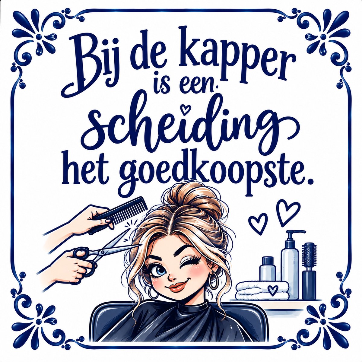 Spreuktegeltje - Tegeltje met tekst: Bij de pakker is een scheiding het goedkoopste - Tekst tegeltje - Tegeltje met tekst - Scheiding -XLX®