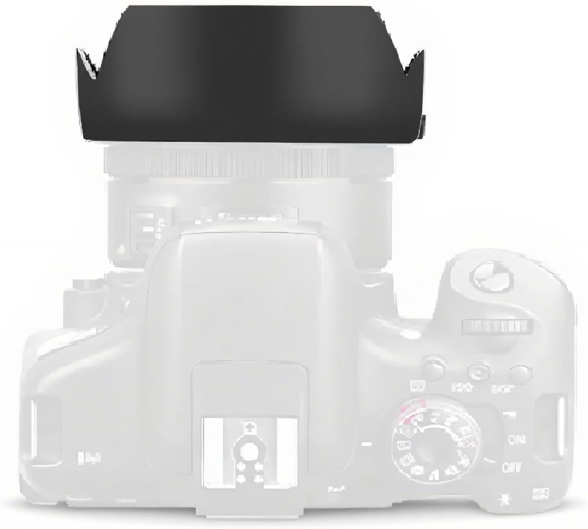 Camera Lens Zonnekap en Regenbestendige Case Vervanging voor EF 50mm F/1.8 STM Lens met Bescherming en Schaduw
