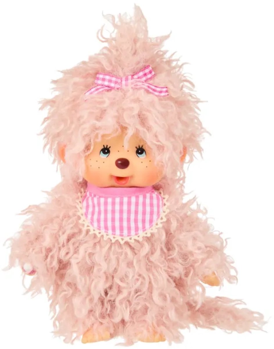 Monchhichi - Fluff Pink Girl - 20cm