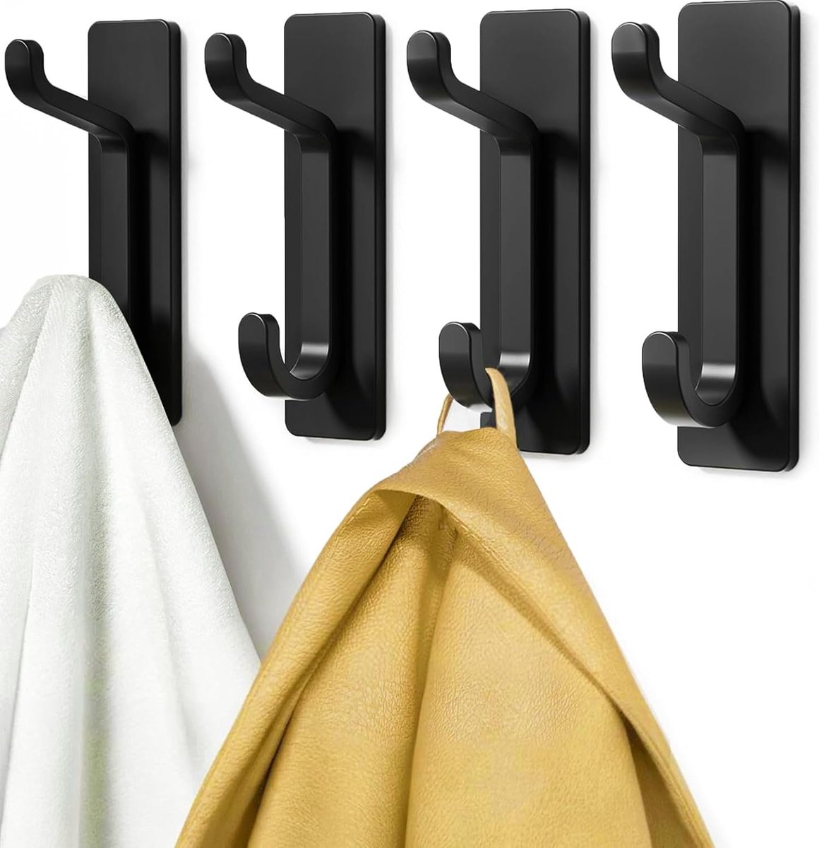 Wandhaken Kapstok voor Jassen en Handdoeken, Wandgemonteerde Kledinghaken voor Badkamer, Hal, Slaapkamer en Keuken