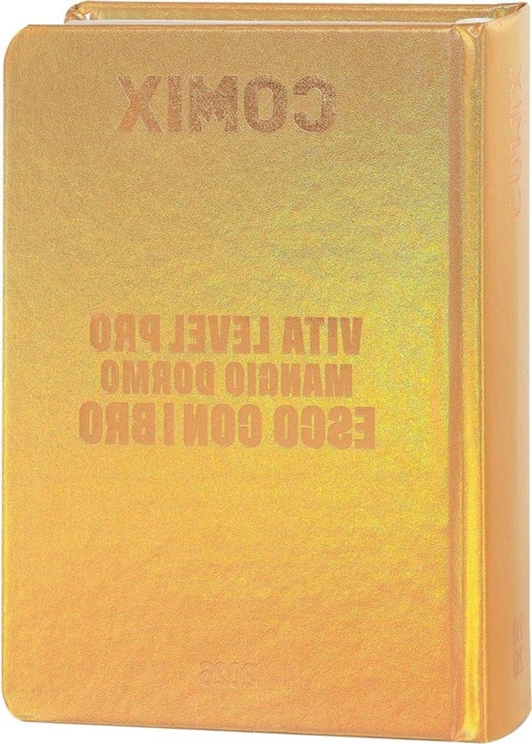 Mini-dagkalender - Schoolagenda - Middelbare school - 16 maanden plannen - 11 x 15.3 cm - Goud