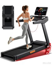 ROBORE L20 Loopband 2026 - Inklapbaar, 3,5PK Borstelloze Motor, 14 km/u, Helling tot 15%, Hartslagmeting, 180kg, LED Aanraakscherm, Demping, Zwart