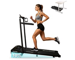 Easystep One Loopband 1-10 KM/H - Loopband Met helling 10% - Incl. Bekerhouder en veiligheidskoord - Smeerolie - Plug & Play - Loopband inklapbaar - Walking pad - Loopbanden Voor Thuis - Wandelband - Hardloopband - Treadmill - Opvouwbare loopband