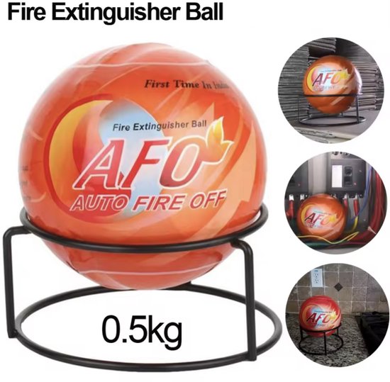 VidaStore Brandblusserbal 1,3 kg - Brandblusserbal - Brandblusser auto - Brandblusser thuis - bluspoeder - 15 cm - 3 m3 - 1,3 kg