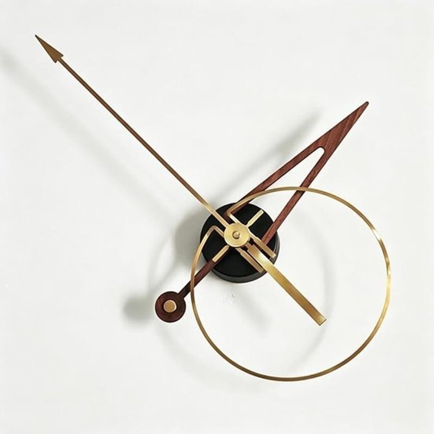 Grote Wandklok - Geluidsarme klok - Woonkamerdecoratie - Niet-tikkend mechanisme - 80cm Diameter - Zwart