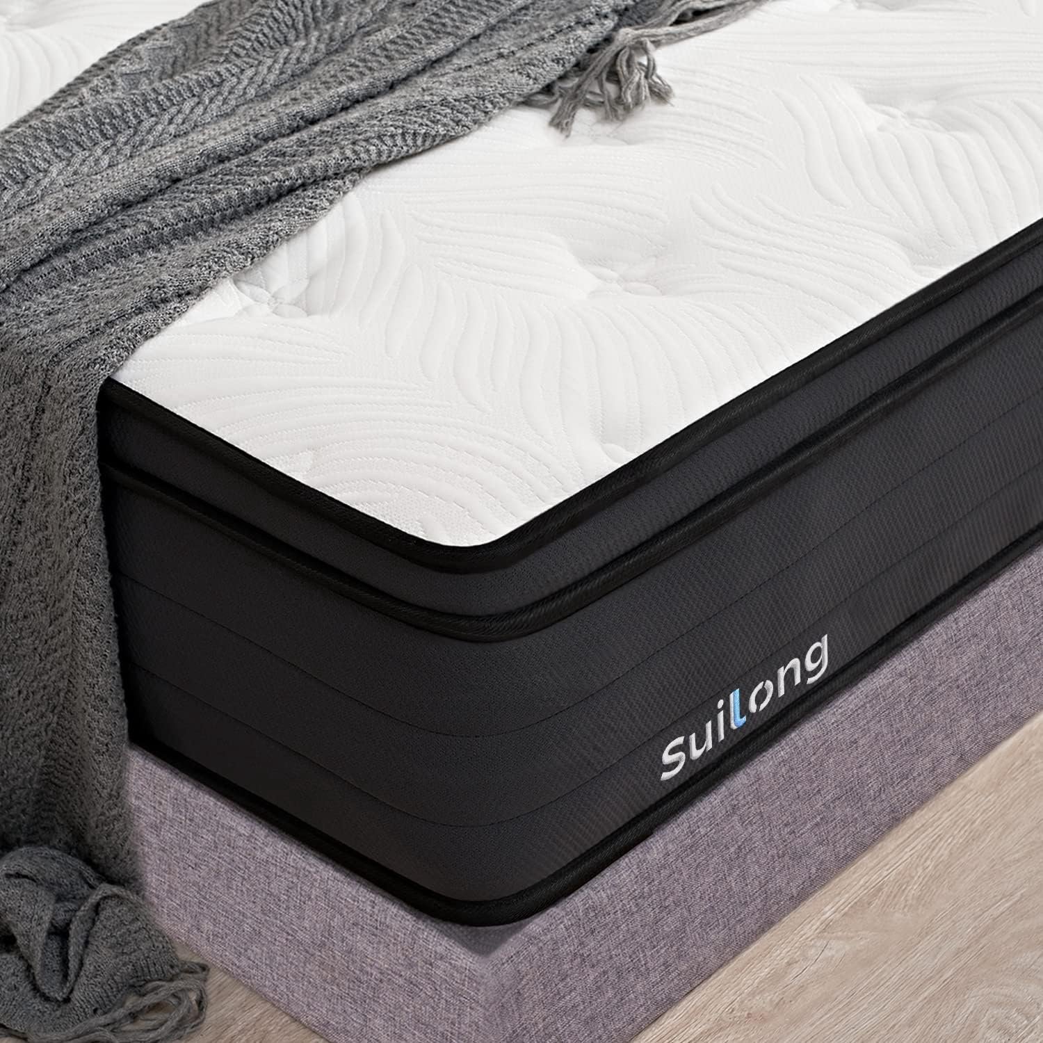 Premium ErgoComfort 7-Zone Matras 100 x 200 x 30 cm – H3/H4 Medium Firm, 1.000 Tonvormige Pocketveren, Gel Memory Foam, Orthopedisch & Ergonomisch – Novihome